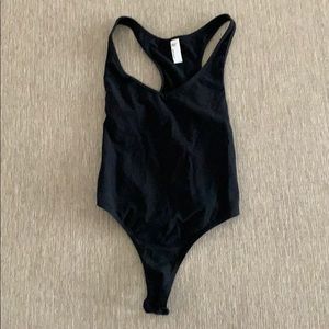 Never-worn black American Apparel bodysuit